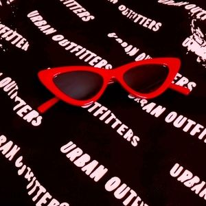 Red Cat Eye Sunglasses